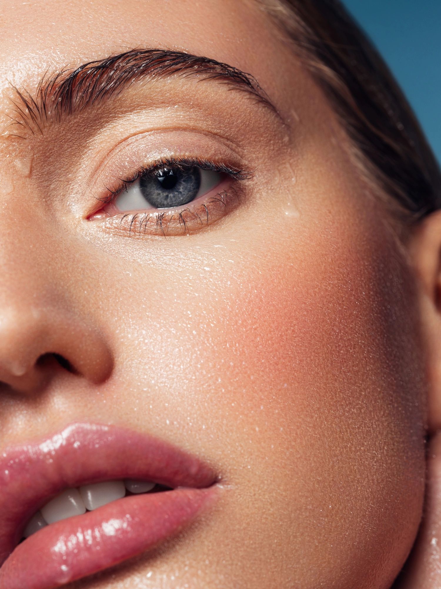 Close-up portrait of a beautiful girl