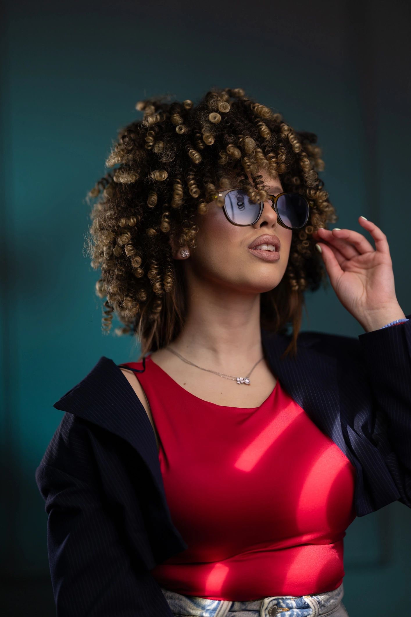 Portrait representing fashion editor